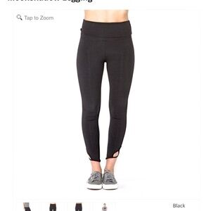 Free People Movement Moonshadow Waist Fold Cut Out Ankle Legging Black S